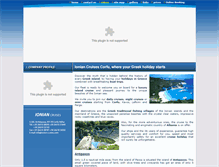 Tablet Screenshot of ionian-cruises.com